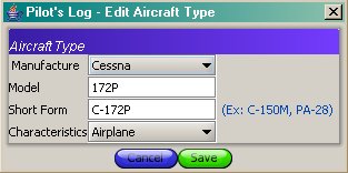 Aircraft Type Edit